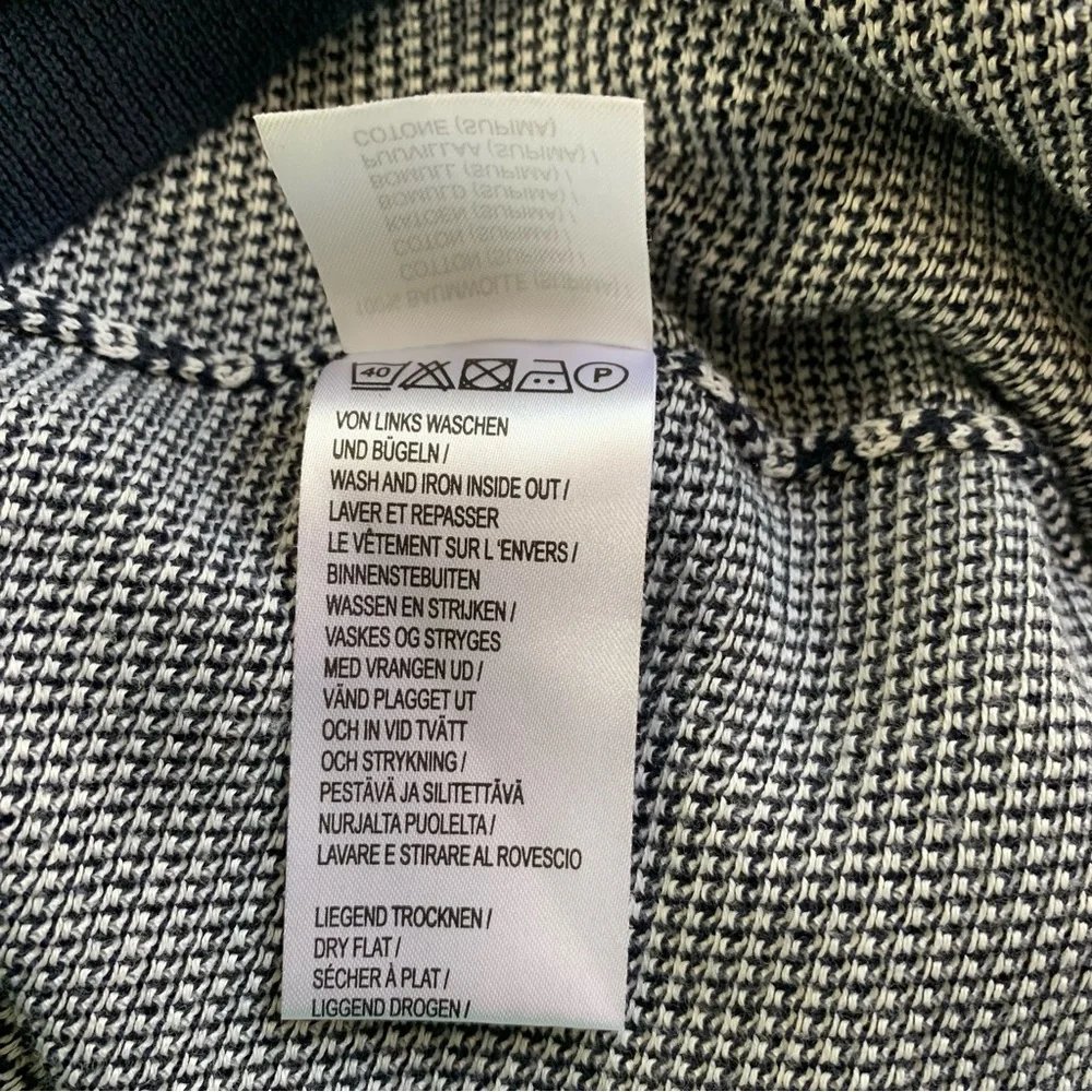 Peter Hahn Women's Knit Jumper Navy White Mix Long Sleeve Pullover Casual UK 22 - Picture 7 of 15